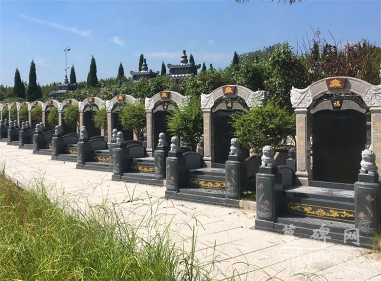 高档传统套碑加工，公墓墓碑加工