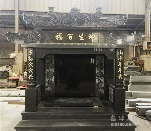 农村墓地墓碑样式，豪华传统墓碑